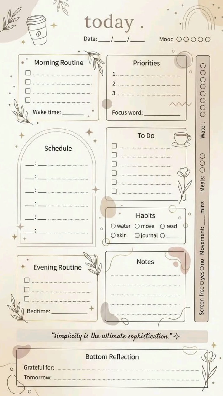 🖌️ 📍 stay inspired all year long: Boost Productivity with This Daily Planner Design
