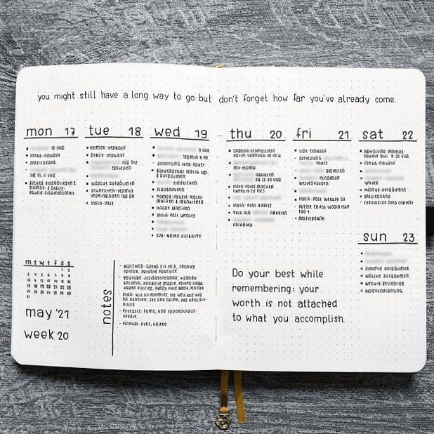 🖇️ 📝 stay inspired all year long: Minimalist Bullet Journal Weekly Spreads | 16 Beautiful Ideas