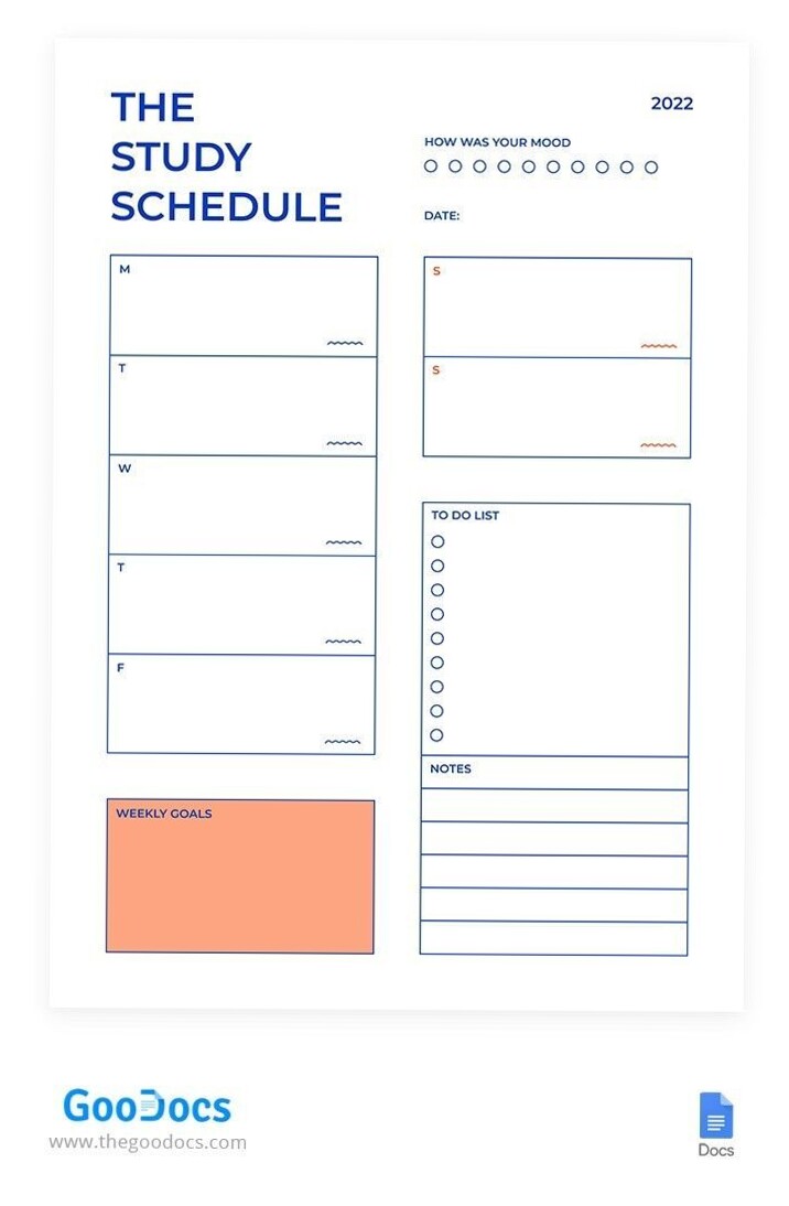 🥂 🌸 stay inspired all year long: Create an Efficient Study Routine with Our Simple Google Docs Schedule Template