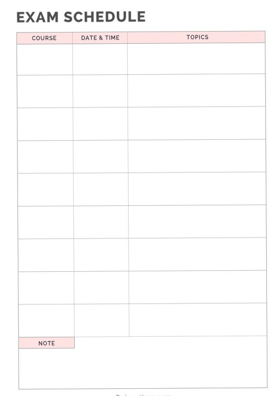 💍 👰 stay inspired all year long: Japalture Study Planner for Big Exams