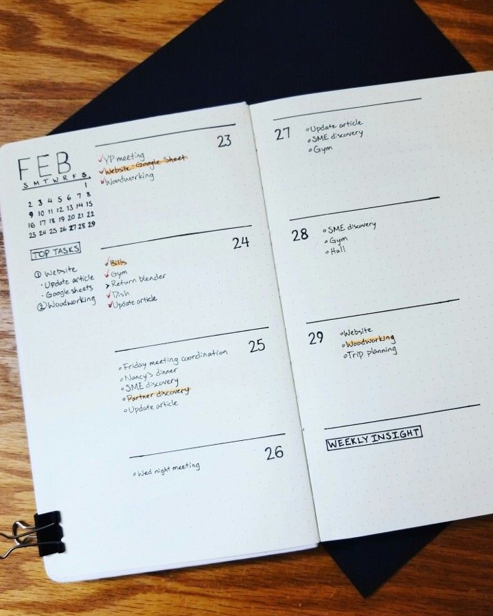 💌 👰 stay inspired all year long: Simple Bullet Journal Layout for Digital Planners