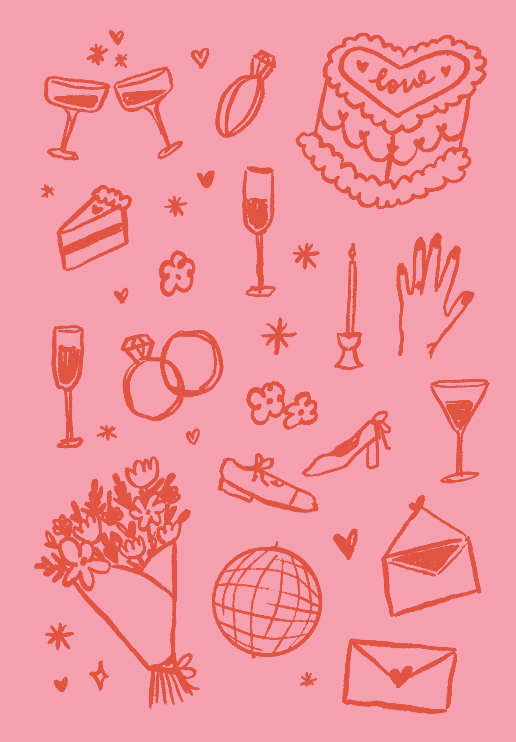 🖇️ 📅 stay inspired all year long: Wedding & Love Illustrations for Designers