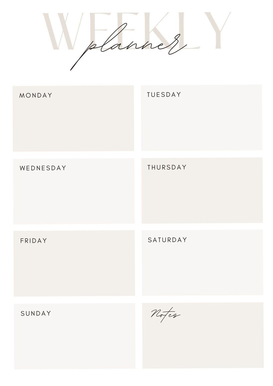 💎 💎 stay inspired all year long: White Minimalist Weekly Planner Templates | Canva Design