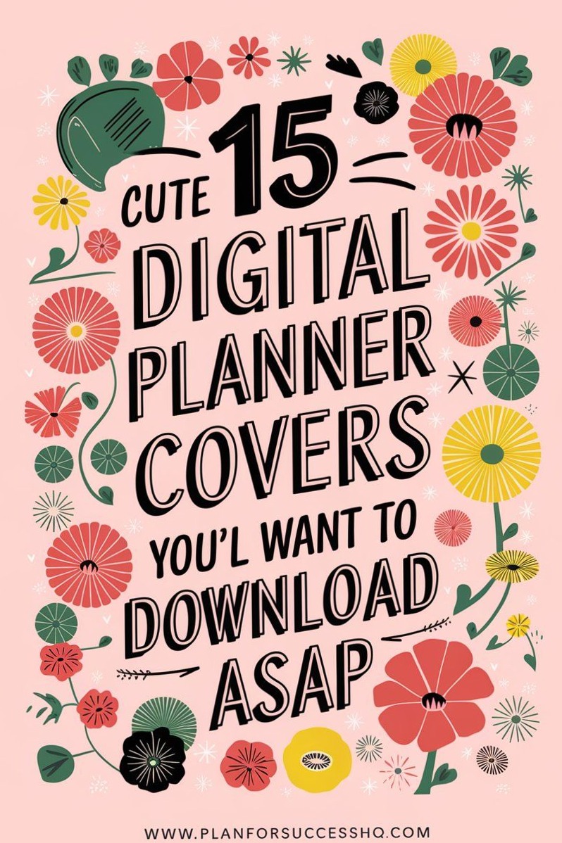 🎀 ✨ stay inspired all year long: Free GoodNotes Planner Cover Designs