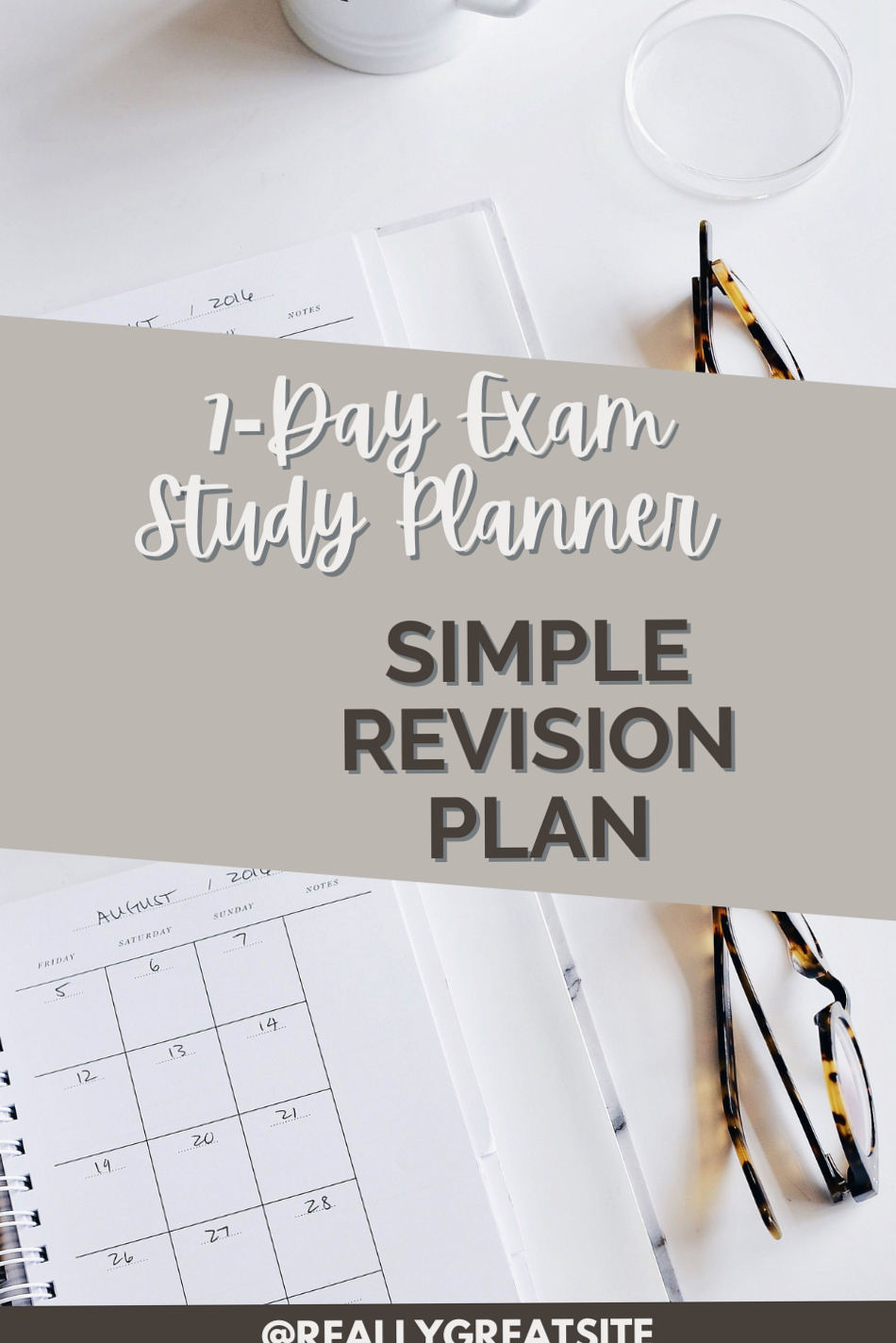 📊 📅 stay inspired all year long: 7-Day Exam Study Planner | Digital Design & Creative Assets