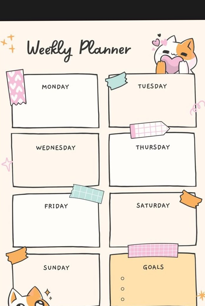 🥂 👰 stay inspired all year long: Cute Weekly Planner for Creative Scheduling & Organization