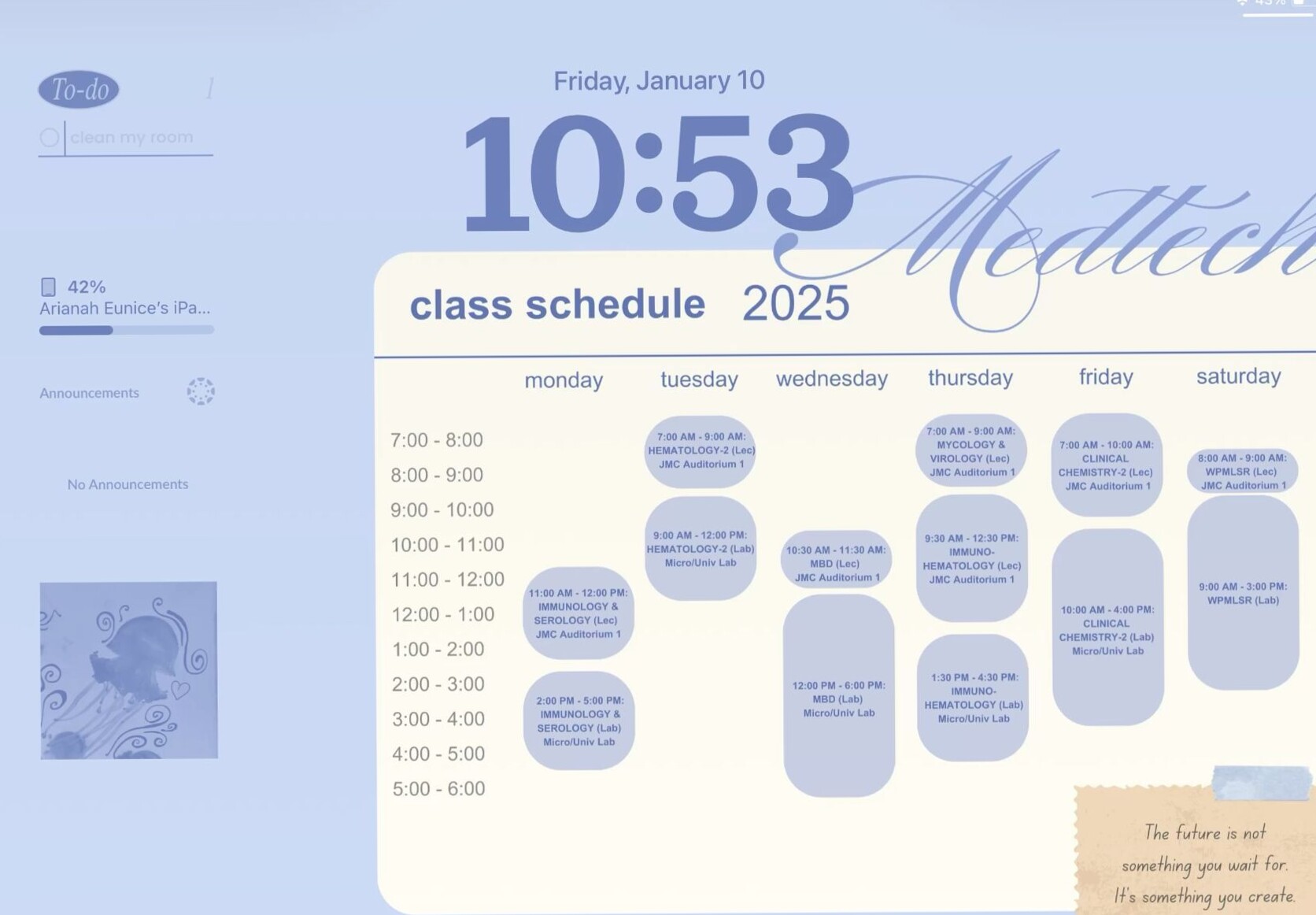 💌 💍 Student Planner: Digital & Printable Free Templates | romanticize your routine