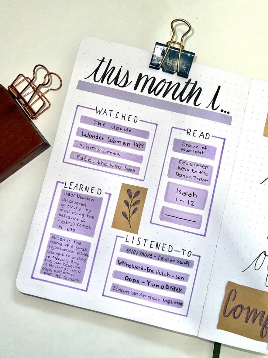 🌿 ☁️ Student Planner Ideas: Bullet Journal Tracker Inspiration | no-stress tracker