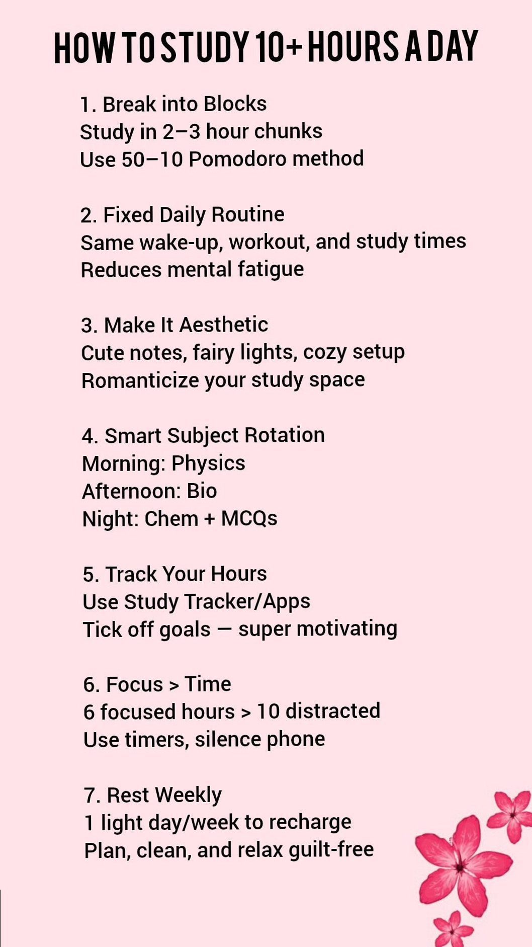🖇️ 📌 Study 10+ Hours Daily Without Burnout: Tips & Cozy Setup | secret to staying productive