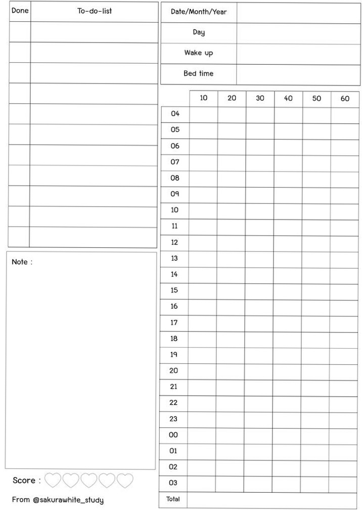📍 📍 Study Planner Printable | Free Google Drive Study Planner Template | stay inspired all year long