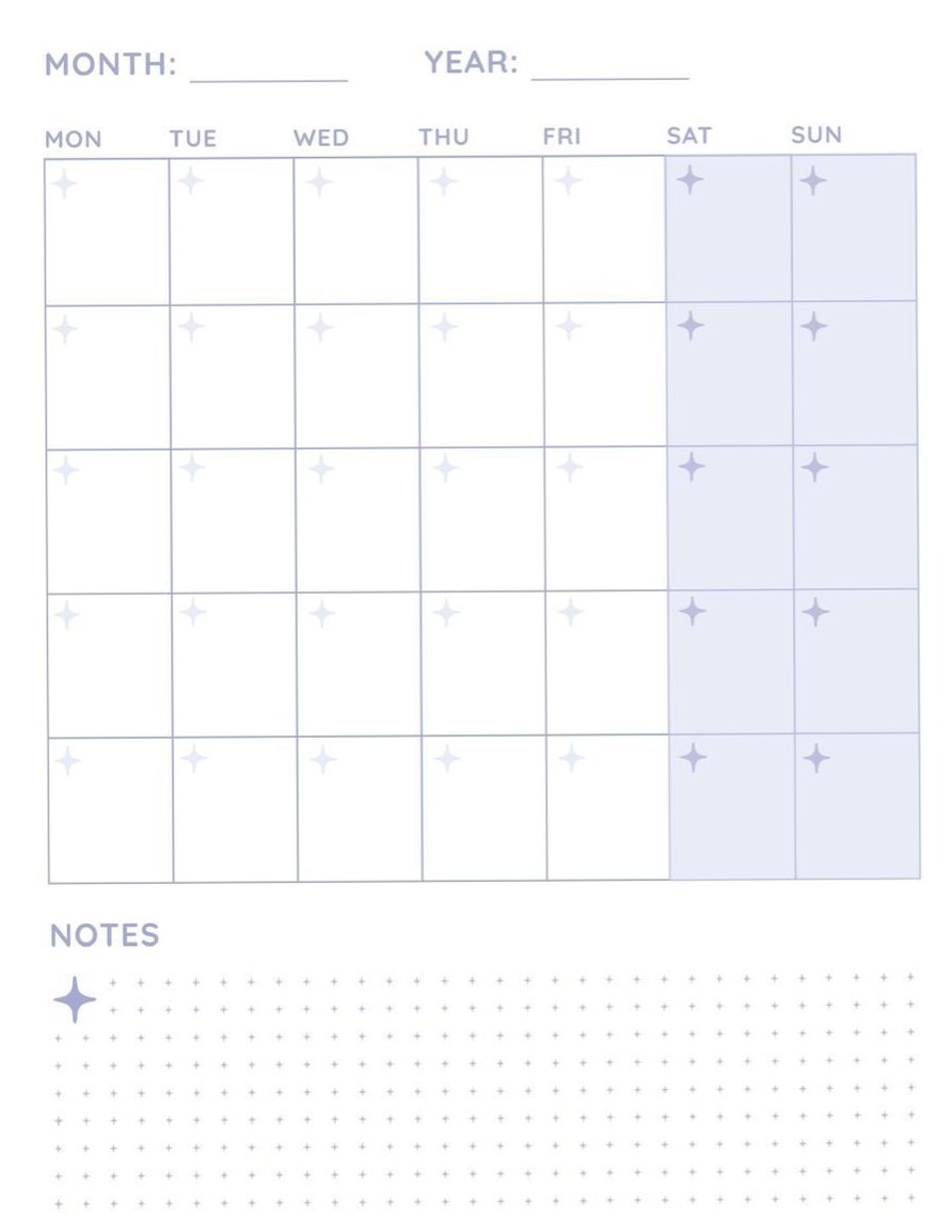📝 📌 Study Planner: Printable Monthly Templates for Productivity | secret to staying productive