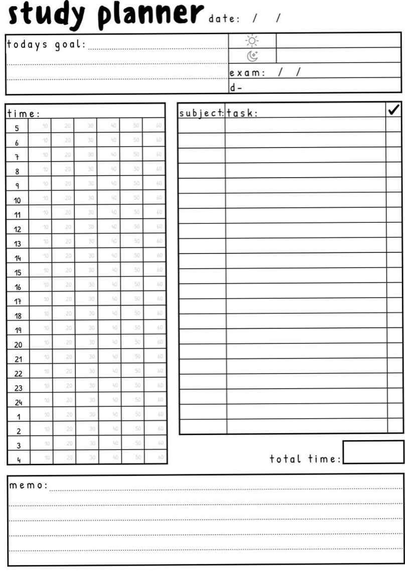 Study Planner Template | Notion Design | 1413 — 💍 👰 pro digital dashboard