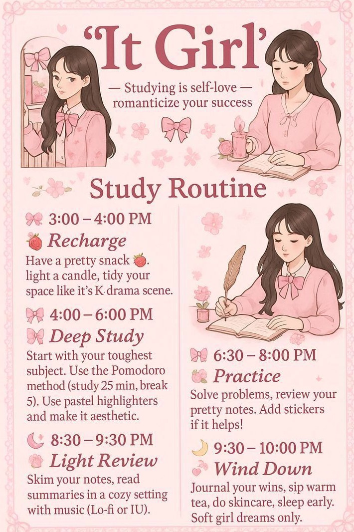 Study Routine for Digital Design & Creative Planners — 💎 💎 romanticize your routine