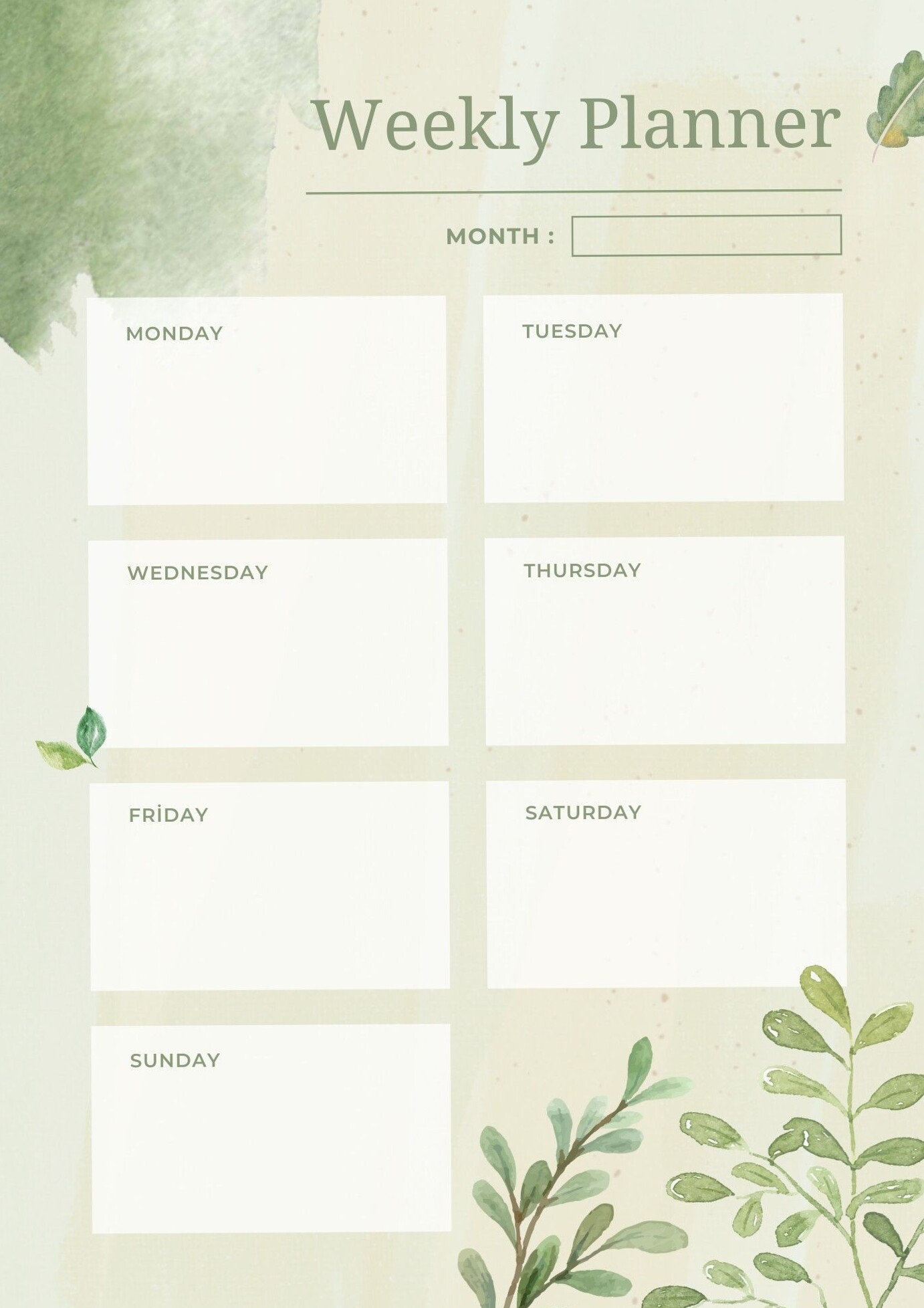 The 5-Minute Weekly Planner That Will Change Your Life — 🌸 🍰 stay inspired all year long