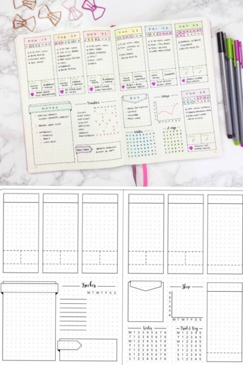 ⏳ 📁 

The Secret to Staying Productive and Inspired This Year with Digital Planner Spreads