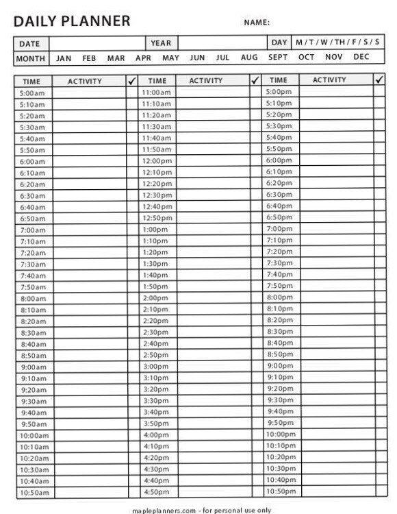 💍 👰 Time Management Sheet for Focused Productivity | stay inspired all year long