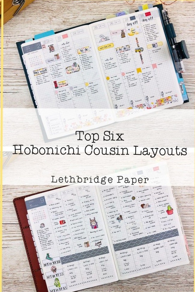👰 💌 Top Six Hobonichi Cousin Weekly Layouts » Lethbridge Paper | romanticize your routine