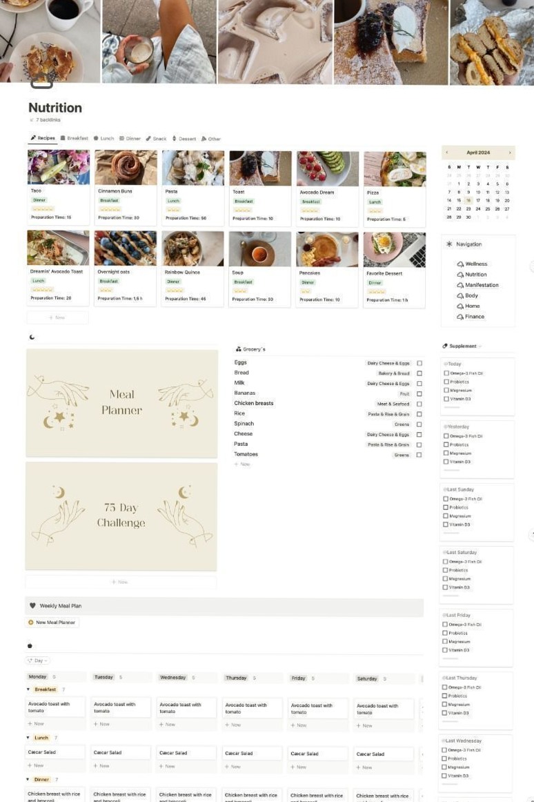 🌈 🎨 ultimate printable checklist: 30-Day Meal Prep Notion Guide for Beginners