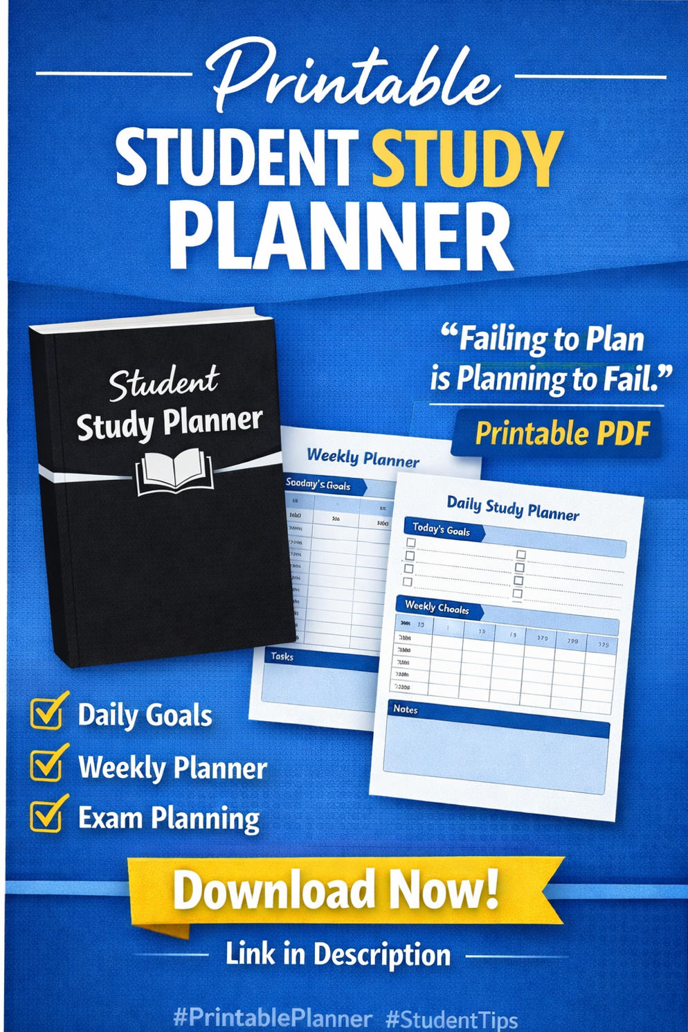 Ultimate Student Study Planner PDF 📘 — 🌿 🕯️ romanticize your routine