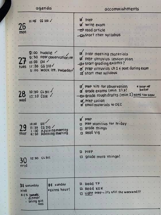 Week-at-a-Glance Planner Design | Creative Layouts — 💍 💌 dream life manifestation