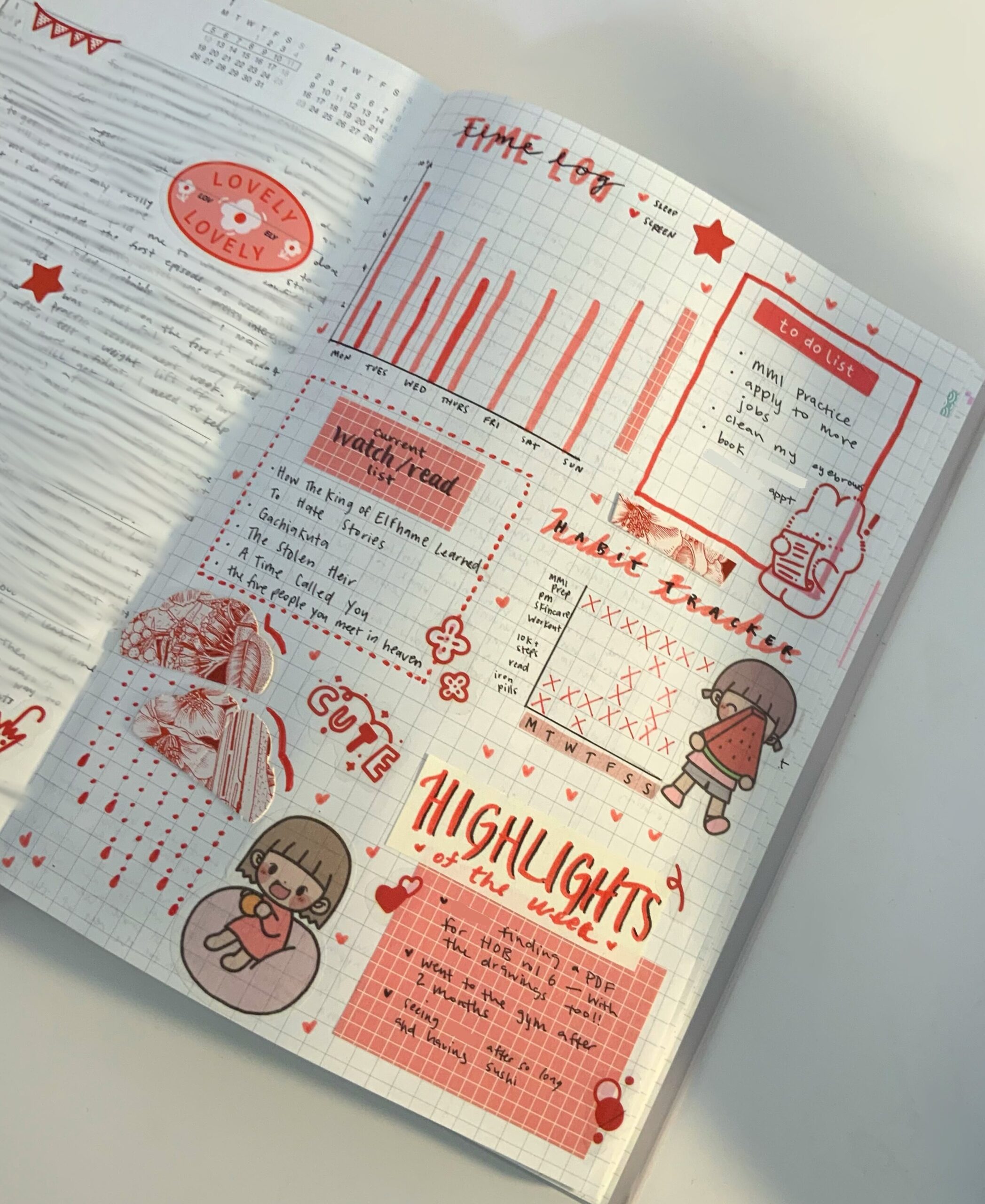 Weekly Journal Spread Design for Planners & Creatives — 🌸 🍰 stay inspired all year long