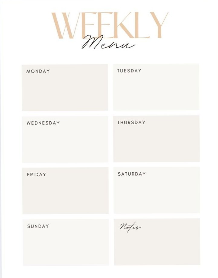 Weekly Planner Design Inspiration — 🖇️ 📊 secret to staying productive