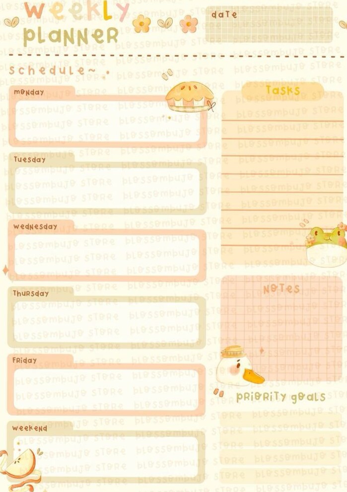 ✨ 🕯️ Weekly Planner for Digital Design & Creative Projects | stay inspired all year long