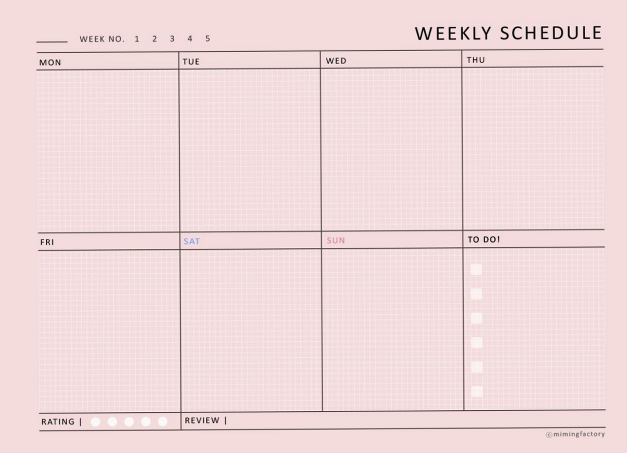 🌿 ✨ Weekly Planner Free Template | Good Notes Design | romanticize your routine