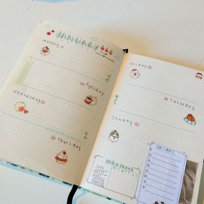 💍 🍰 Weekly Planner — January 2021 Week 3 Digital Design | romanticize your routine