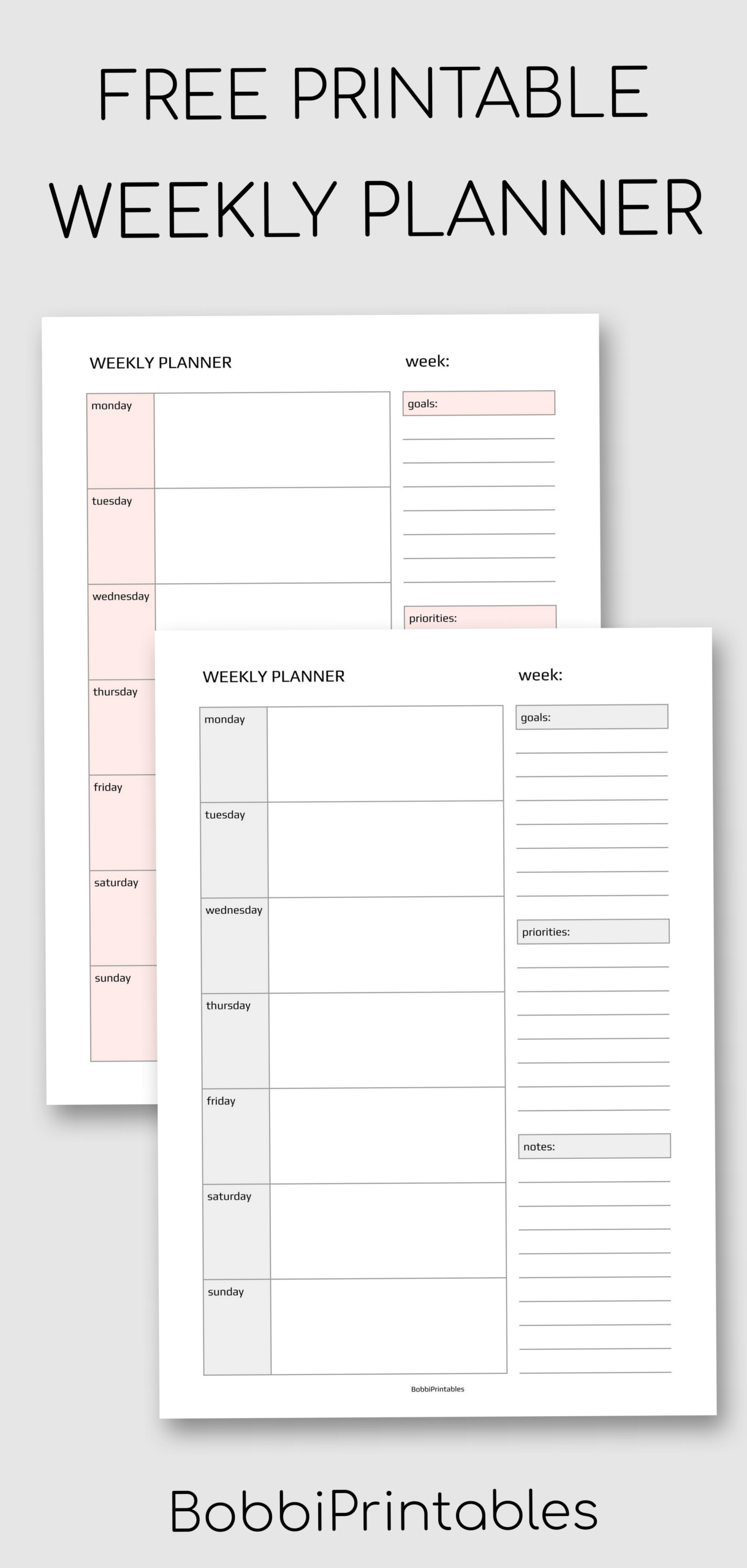 Weekly Planner Printable | Digital Design & Creative Planning Tools — 🪄 🎨 romanticize your routine
