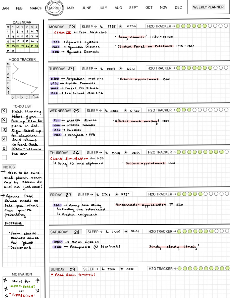 📁 📅 Weekly Planner Printable for Creative Goals | stay inspired all year long