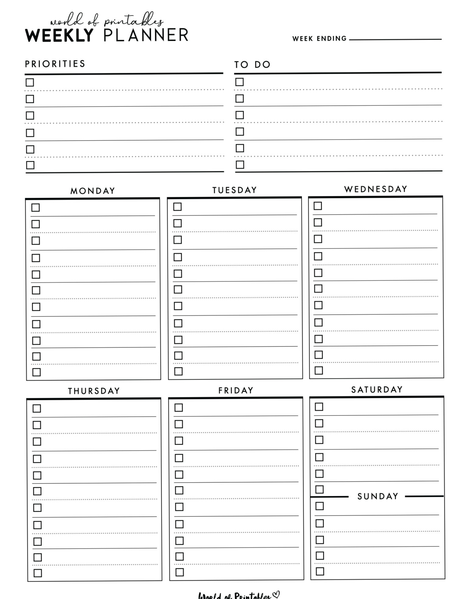 Weekly Planner Templates for Digital Design & Creativity — 🌸 🍰 romanticize your routine