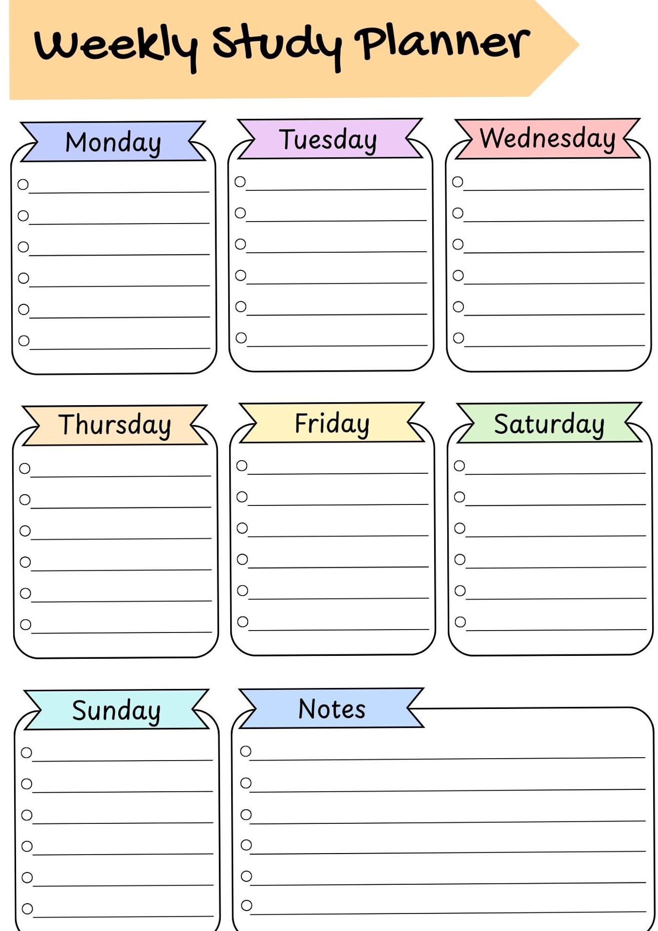 Wochenplaner PDF | Schüler Stundenplan | Sofort-Download — 🎀 🌿 dream life manifestation