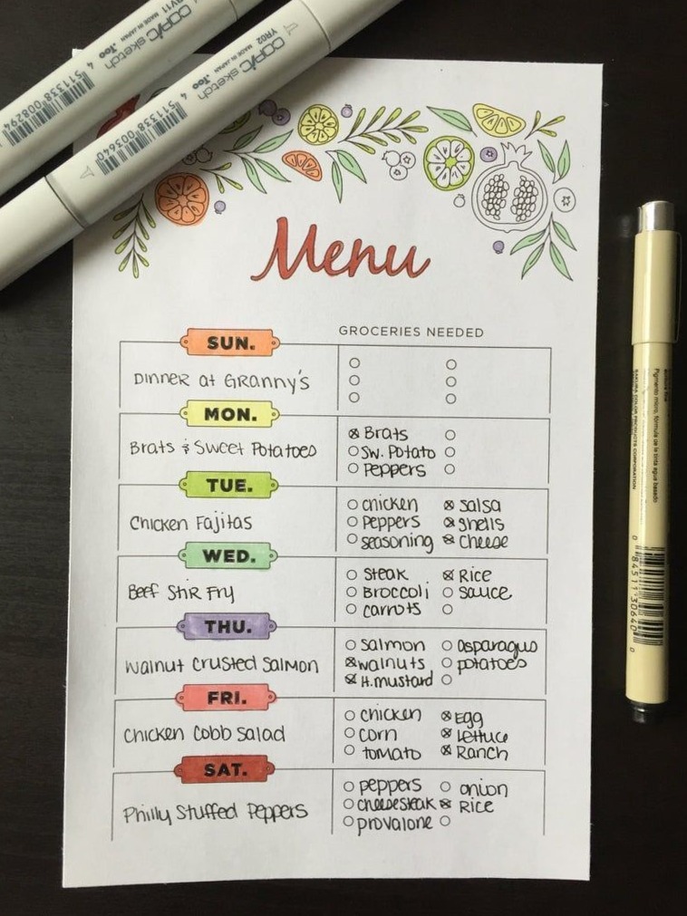 Your Ultimate Bullet Journal Meal Planner — 🕯️ 🌿 stay inspired all year long