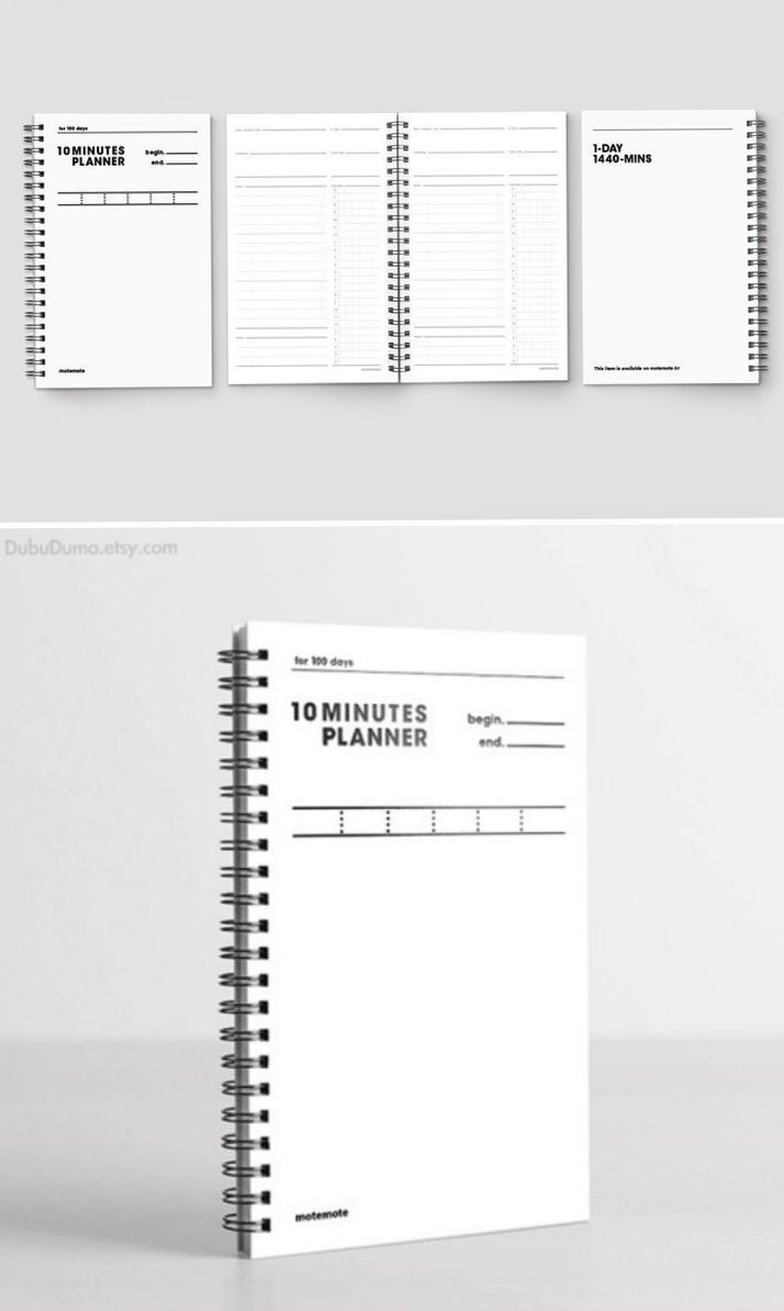 📝 📊 10 Minutes Planner 100 Days White 2023 Printable Calendar | dream life manifestation