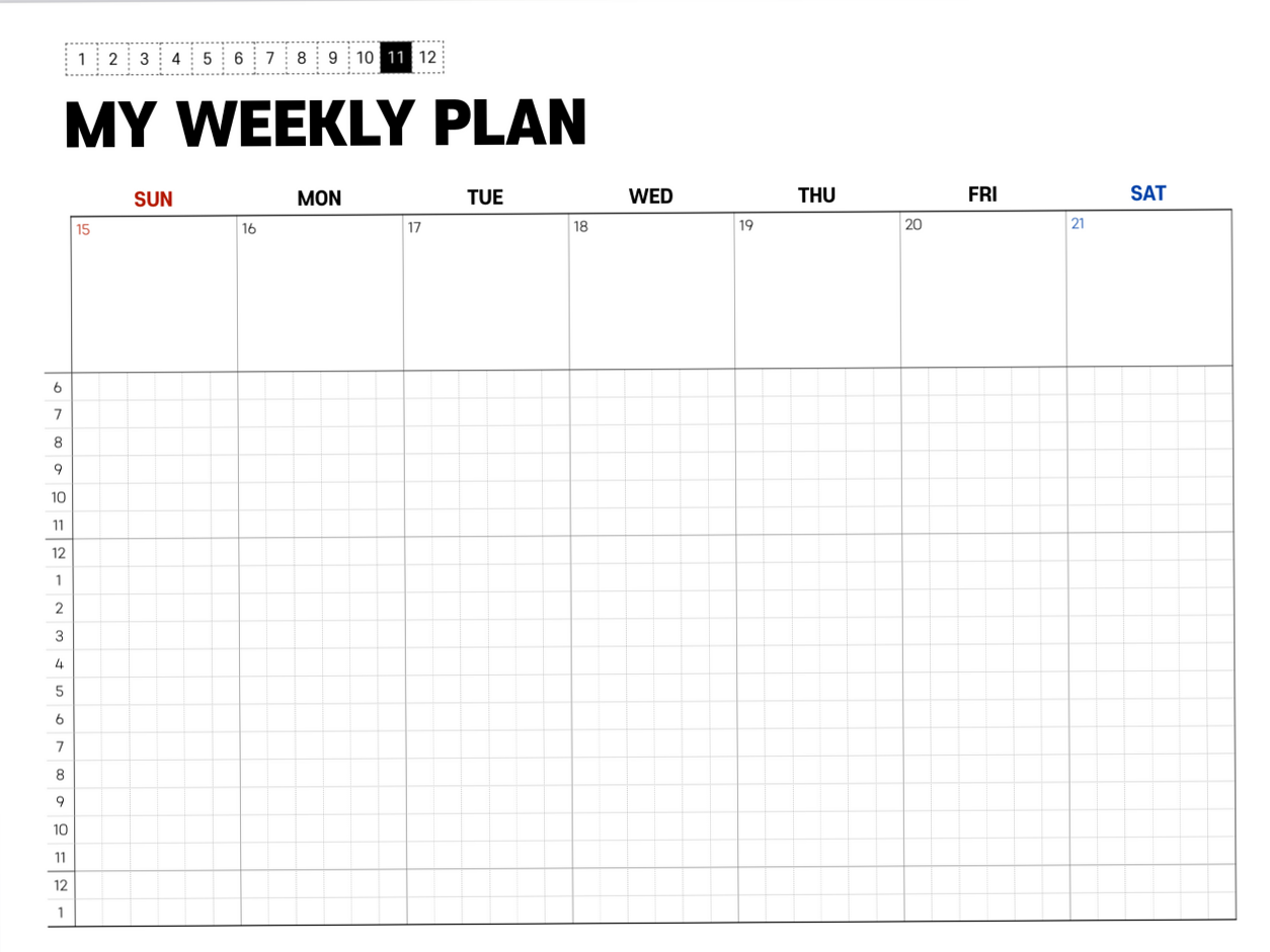 🥂 💌 심플 11월 다이어리 + 주간 스터디 플래너 하이퍼링크 속지 4종 (종이/흰색/월요일시작/일요일시작) | secret to staying productive