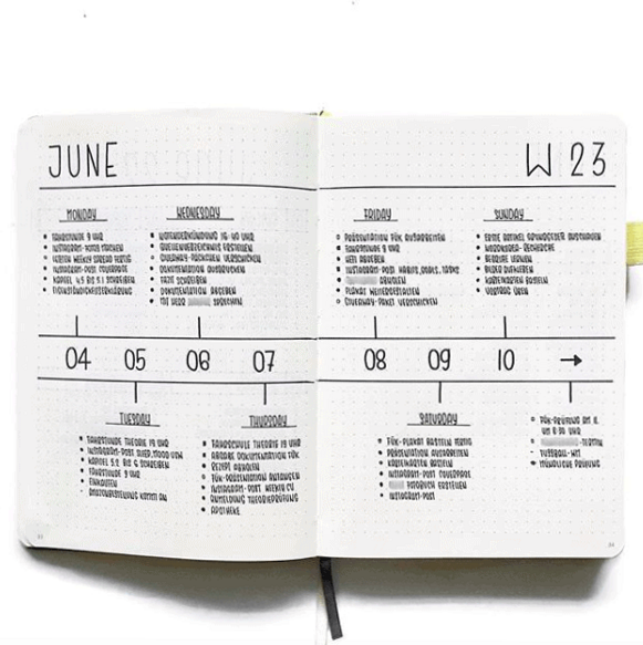 13 Minimalist Bullet Journal Weekly Layouts — 👰 💍 dream life manifestation