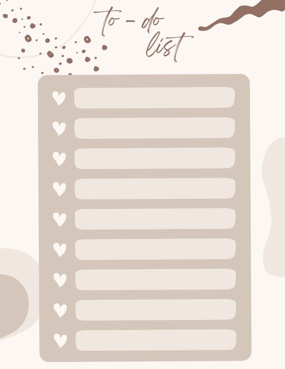 19 Modèles de To-Do Lists Imprimables pour la Productivité — 📅 📊 romanticize your routine