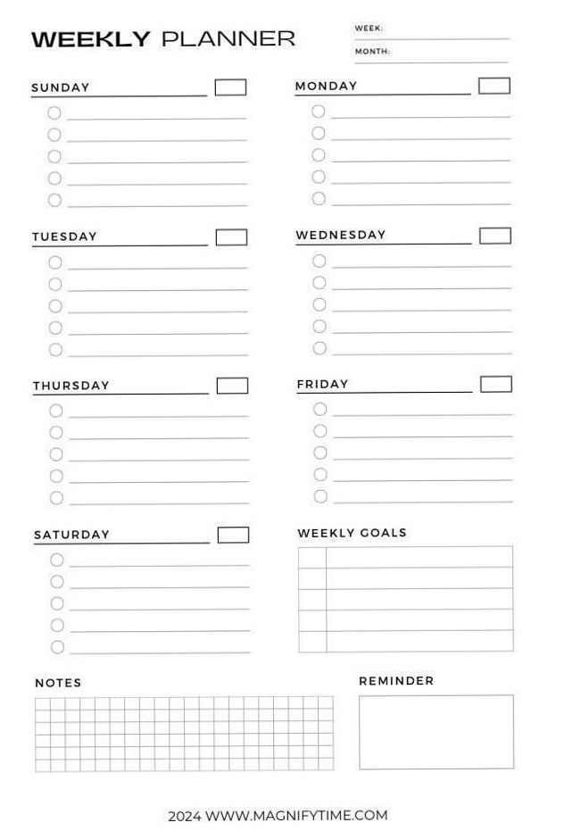 📍 📍 2-Week Blackout Planner for Digital Goals | secret to staying productive