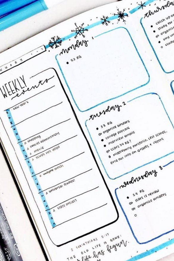 ✨ 🌿 20+ Best January Weekly Spread Ideas for Planners & Designers | dream life manifestation