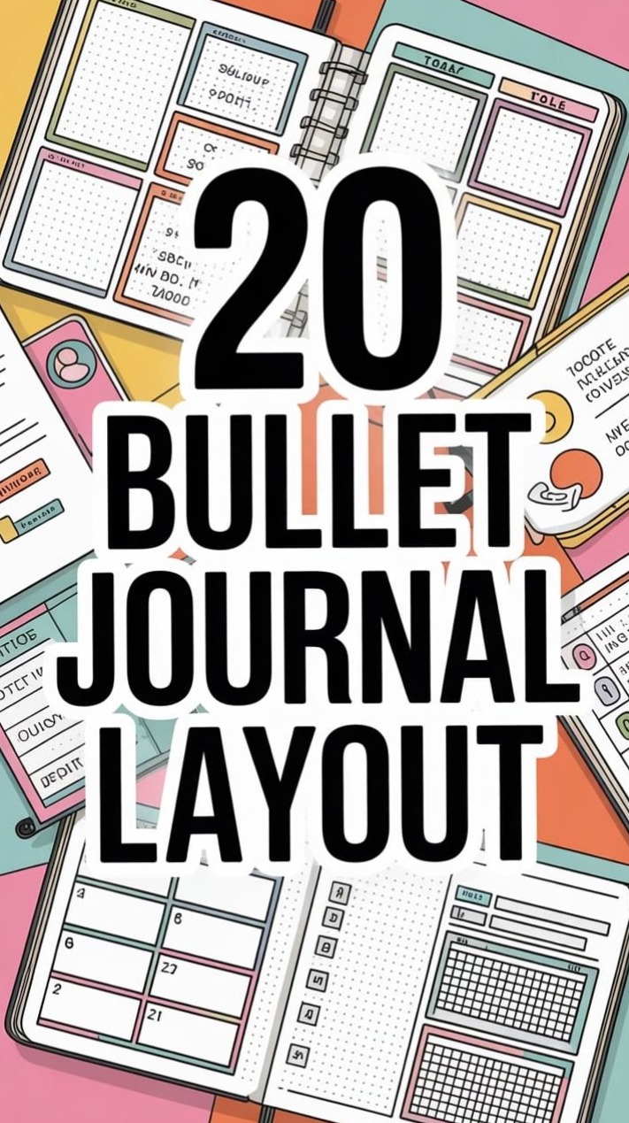20 Creative Bullet Journal Layouts for Digital Planners — ☁️ 🕯️ romanticize your routine