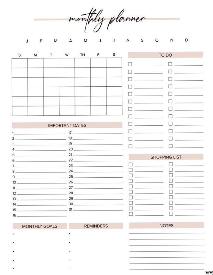 2023 Monthly Planner Pages — Free PDF Templates #morningbasketplanner — 📊 📝 dream life manifestation