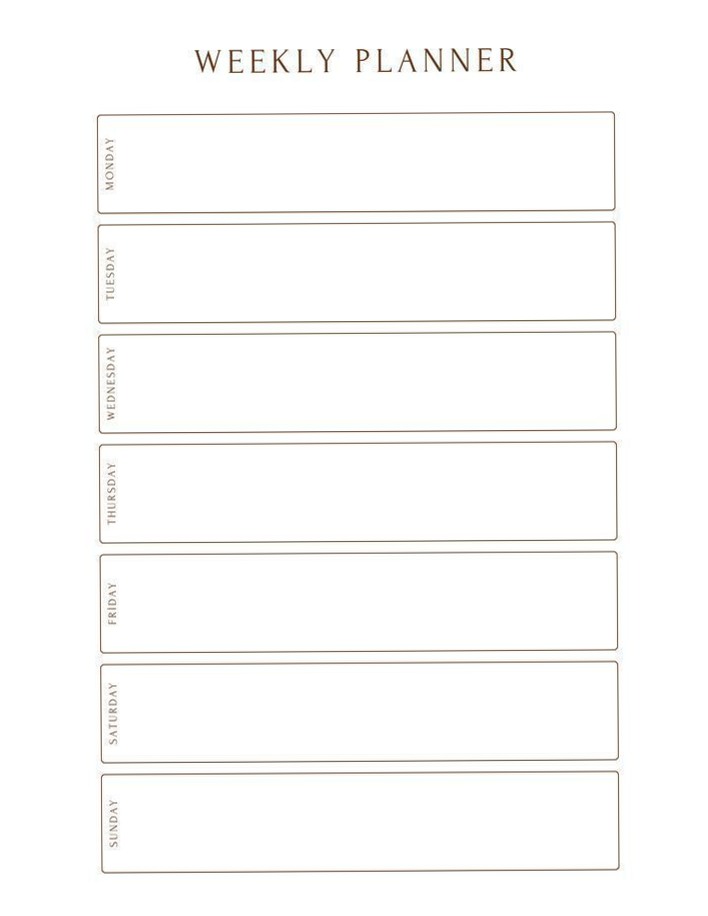 2025 Weekly Planner Printable A5 | Digital Planner + Weekly Review — 📊 🖇️ secret to staying productive