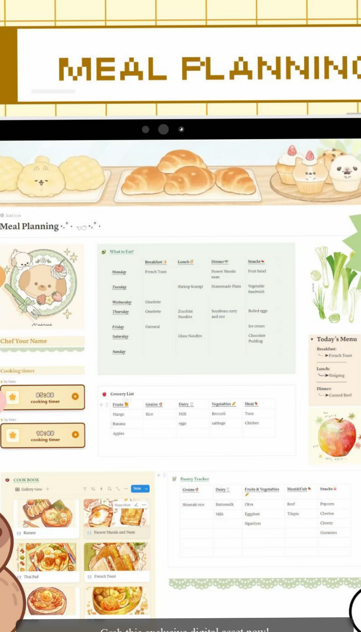 📊 📝 2026 efficiency hack: Meal Planning Notion Template for Food & Business