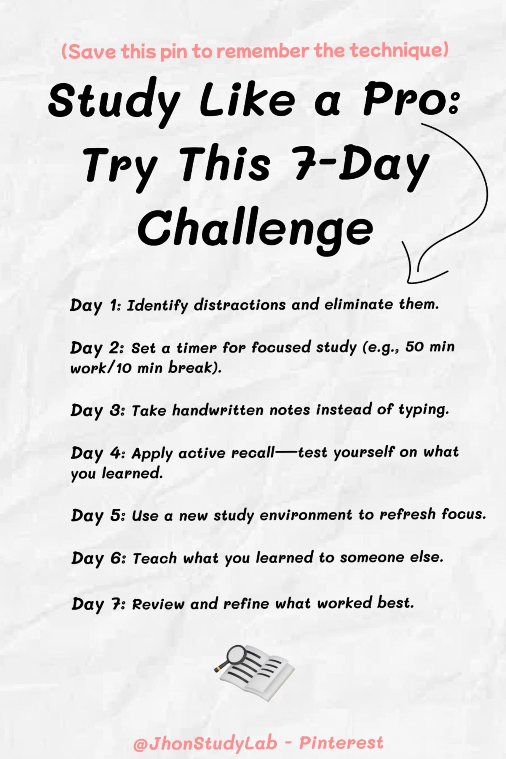 ☁️ 🤍 2026 efficiency hack: Study Like a Pro: 7-Day Planner Challenge