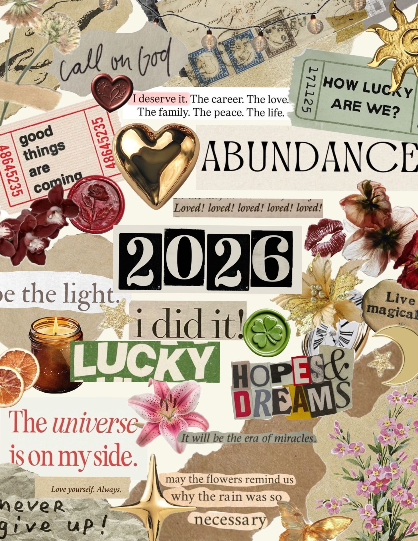 🪄 🌈 2026 Journal: Digital Design & Creative Planner Assets | dream life manifestation