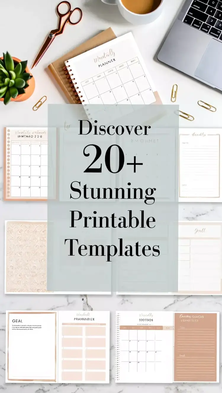 🌈 📍 2026 Minimalist Monthly Planner PDF Collection | stay inspired all year long