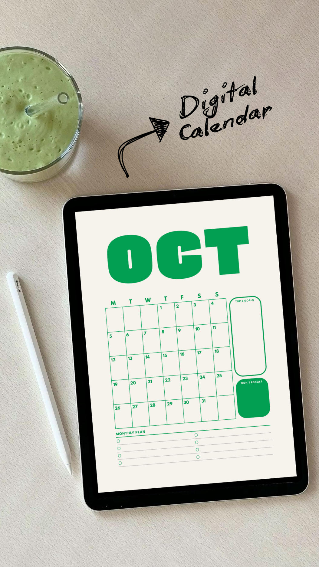 2026 Printable Calendar | PDF | A4 | Monthly Goals & Planning — 💌 💍 stay inspired all year long