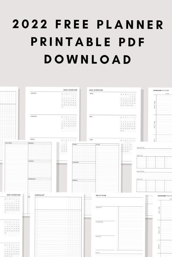 🎨 🪄 2026 Printable Planner PDF — Free Download | secret to staying productive