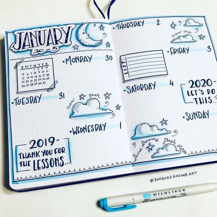 23 January Bullet Journal Ideas for Digital Design & Planners — 🌿 🎀 dream life manifestation